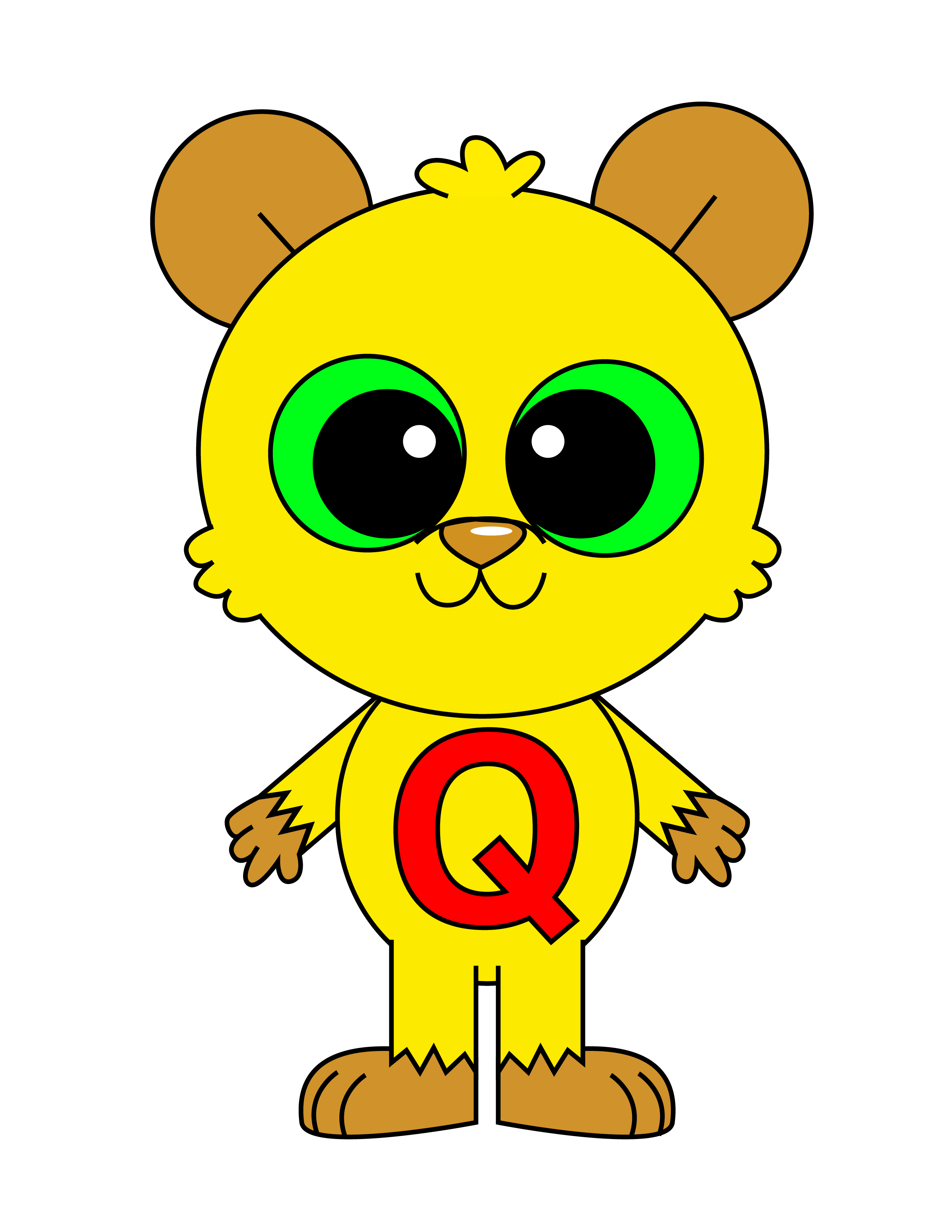 Letter Critter Q
